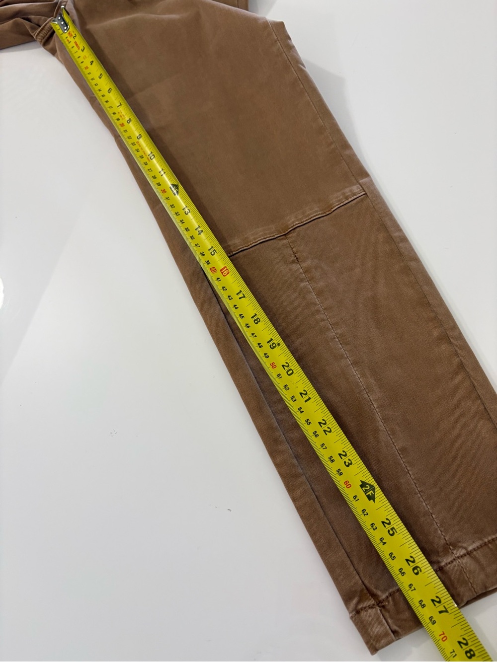 FDJ Olivia Slim Ankle Pants Camel Utility Stud Detail Size 6 NWT - Picture 8 of 11